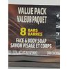 Axe Dark Temptation Face Body Bar Soap - Dark Chocolate Scent Value Pack 8 Bars