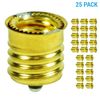 (25 Pack) Intermediate Base E17 to Candelabra Base E12 Socket Reducer Adapter
