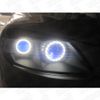 sourcing map 2pcs Car 12 LEDs White Ring Headlight Lamp 40mm Dia DC 12V