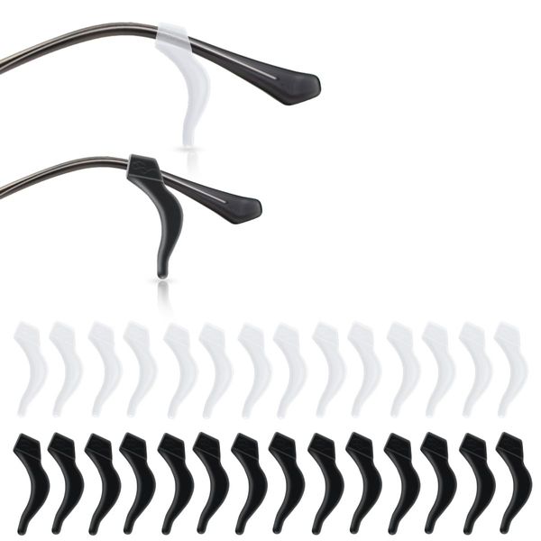 14 Pairs Ear Hook Glasses Strap Eyeglasses Ear Grip Silicone Eyeglass Holder Anti-Slip Eyeglasses Ear Grip Hooks Safety Eyewear Retainer for Sunglasses Temple Tips Sleeve Retainers for Eyeglass