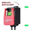 220 V Single-Phase On/Off Switch, briidea Safety Switch, Zero Voltage Switch with Socket, Machine Switch for Quick Off of Milling Table and Other Electrical Devices