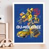 Themed Transformers Print - Bumblebee Blueprint Wall Art Poster (21cm x 29.7cm - A4)