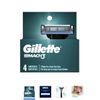 Gillette Mach3 Razor Blade Refill ,Manual Razor Men , 4 count