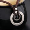 BNQL Eyeglass Holder Necklace O Ring Adjustable Leather Strap Necklace (B)