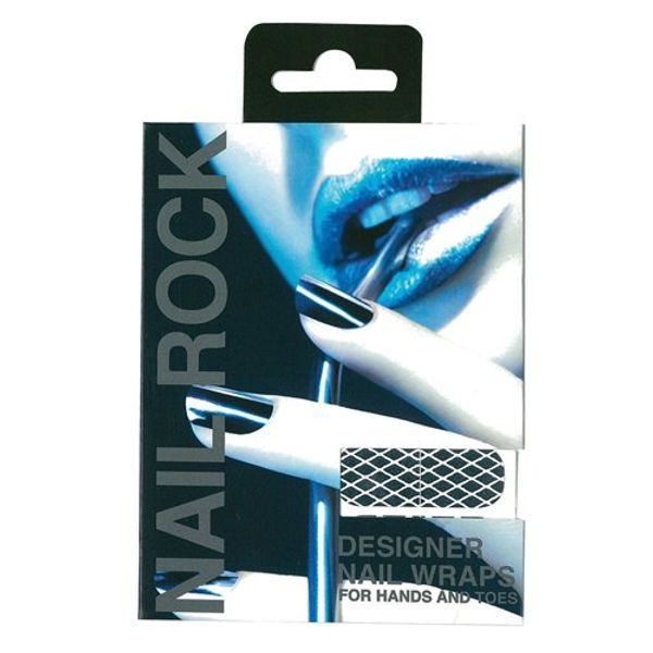 Nail Lock Silver Diamond On White
