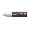 Posca UNI-BALL MARKER PEN PC-8K WHITE - SINGLE PEN