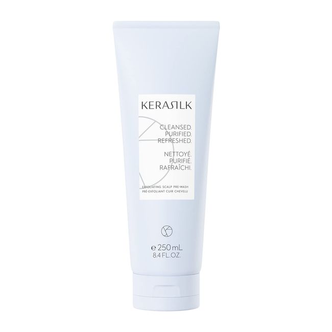 KERASILK Exfoliating Scalp Pre-Wash | Gentle & Deep Cleansing | Removes Excessive Sebum & Dead Skin Cells | Leaves Scalp Feeling Cleansed & Soothed | For All Scalp Types | 250ml