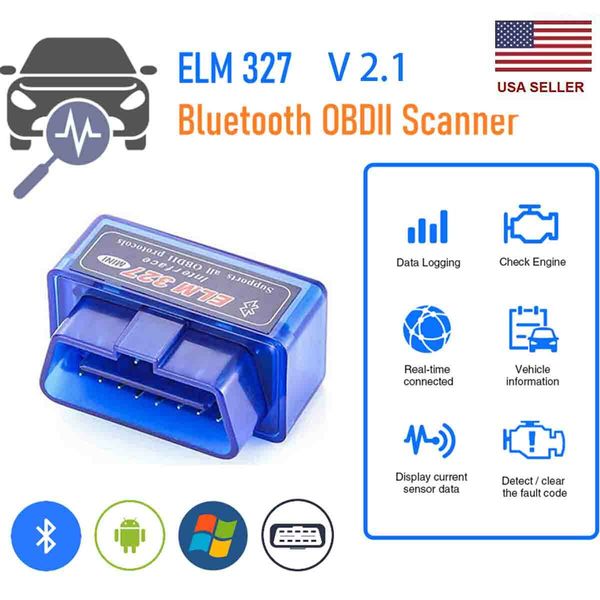 OBD2 Car Bluetooth Scanner Code Reader OBDII ELM 327 Read Tool For Honda, Mazda