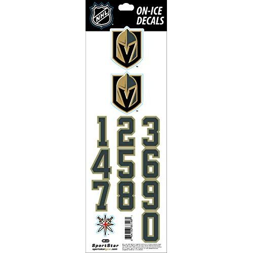 SportStar NHL On-Ice Decals replacement for Vegas Golden Knights White Helmet