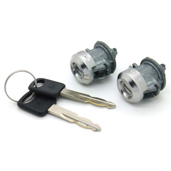 Lockcraft LKC-5070032-01 Door Lock Cylinder Pair in Chrome for Listed Ford Models