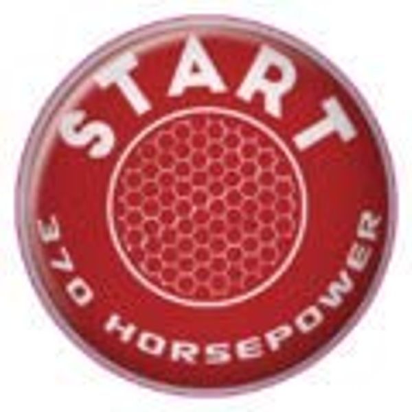370 Horsepower 5.7L Start Button Overlay for 15+ Dodge Challenger