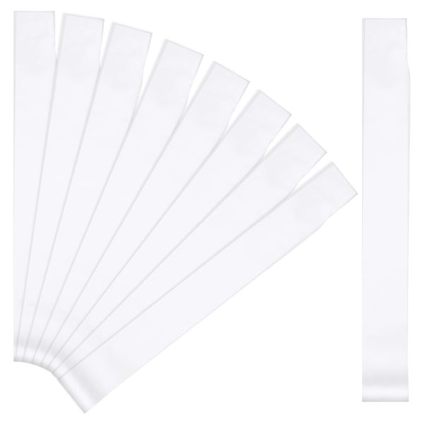 9 Stück Weiße Schärpe Leere Schärpe Schärpe Bedrucken DIY Plain Satin Sash Individuelle Schärpe Blank Satin Schärpen Deko Schärpe Bride Für Geburtstag, Junggesellenabschied, Hochzeit Party