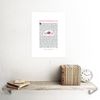 Wee Blue Coo Quote Desiderata Floral Ehrmann Typography Wall Art Print