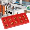 Carbide Turning Inserts CCMT21.51（CCMT060204）CCMT Insert Mutilayer Coated CNC Lathe Inserts for Lathe Turning Tool Holder Replacement Insert 10Pcs
