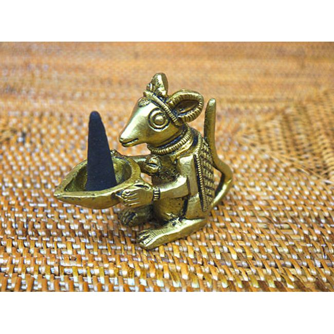 Formal Mouse Brass Cone Incense Incense Holder (Incense Dish/Incense Holder) S Size For Indian Incense, etc.! /Incense holder (cannot be delivered by post)