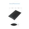 10 Eco-friendly Kraft Pillow Boxes (55x55x10mm) Black