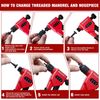 Arrow Rivet Nut Tool 8" Rivet Nut Gun Kit 3PC Mandrels 75PCS Rivnuts 3PCS Drills