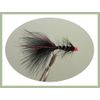 Trout Flies,Flash Damsels,12 per pack, Black and Olive Hothead, Blue & Red Flash