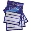 Printed Party Kids Birthday, Outer Space Galaxy, 25 Invitations and Envelopes