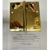 Von Morris 11-5050BB-605NL Hinge, Polished Solid Brass, Non Lacquered. 