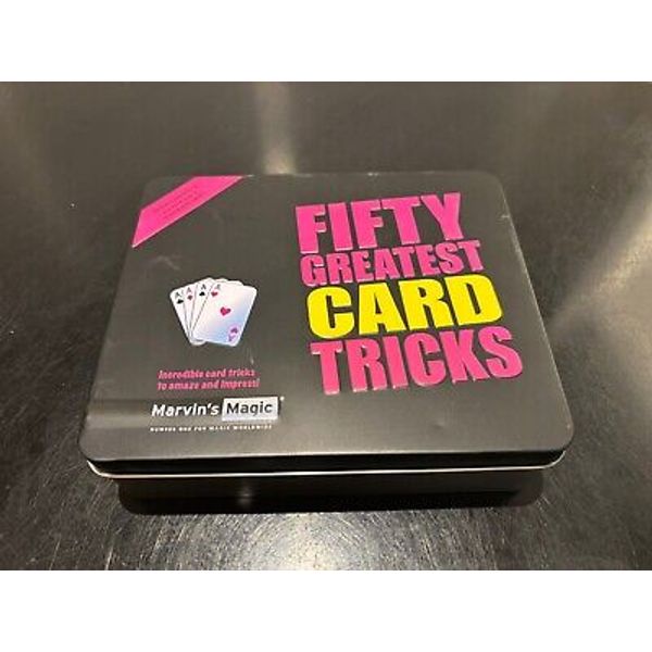 Magic Set Fifty 50 Greatest Card Tricks by Marvin's Magic NIB