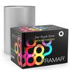 FRAMAR Silver Highlight Foil for Hairdressers - Aluminium Foil Hairdresser, Aluminium Foil for Strands Set, Hair Foil, Highlight Foil, Hairdresser Foil Strands, Highlights Foil, Foil Rolls, Highlight