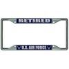 U.S. Air Force Retired Every State Chrome License Plate Frame