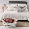 IRIS USA 3 Pack Comfort Carry Laundry Basket, White