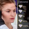 BRAWNA 3 Pack Pre Inked Mapping String for Brows, Eyes and Lips - White, Pink, Black - Microblading Supplies - PMU Kit