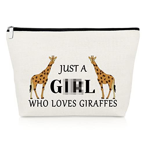 Giraffes Cosmetic Bag Giraffes Lover Gift Funny Giraffes Makeup Bag Animal Lover Gift Themed Gifts for Women Graduation Gifts for Daughter Giraffe Friend Gift Cosmetic Pouch Christmas Birthday Gift