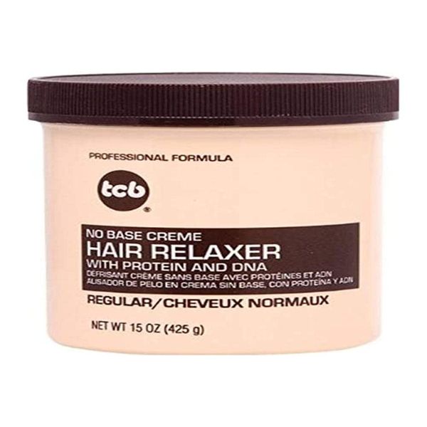 TCB Professional No Base Creme Hair Relaxer Regular Strength 25% extra free 18.75oz