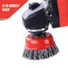 10pc 2-3/4" Twist Knot Wire Wheel Cup Brush 5/8" Arbor Grinder for Angle grinder