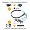 ChenYang CY Mini SAS SFF-8087 36 Pin Host Internal to 4 SATA 7pin Target Hard Disk 6Gbps Data Server Raid Cable 100cm