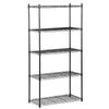 5-Tier Shelf Storage Organizer Rack Rolling Carts Unit For Kitchen Heavy Duty 