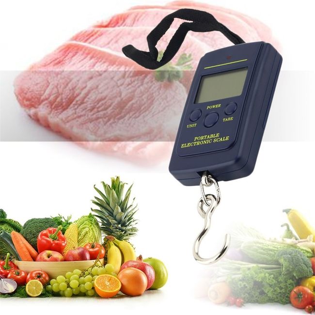 1pc Portable Electronic Hanging Scale With Hook For Luggage