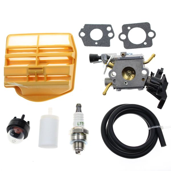 Carbhub C1M-EL37B Carburetor for Husqvarna 445 445E 450 450E Gas Chainsaw with Air Filter Tune Up Kit