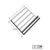 100-Pack - Pull Tabs for Window Screens - BLACK - Hard PVC - VETERAN OWNED CO.