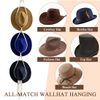 LAOJU Macrame Hat Rack, Hat Hanging Holder Wall Hanging Boho Hats Hanger Organizer for Wide Brim Cap Storage