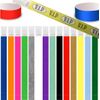 100 Tyvek security paper event wristbands (blue, 1" (25mm))