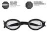 TYR Black Hawk Racing Goggles, Clear Matte Black, One Size