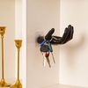 Zhuluck 1Pc Black Wall Hooks, Unique Hand Shape Wall-Mounted Hanger Hook Home Kitchen Storage Hooks