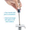 Top Glides Flexfit Universal Walker Ski Glides - White - 2 Pairs