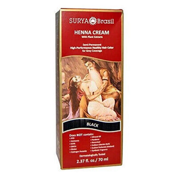 Henna Cream Black 2.37 Oz By Surya Henna