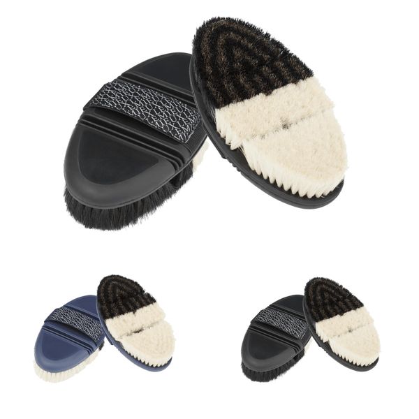 LeMieux Flexi Half & Half Finishing Brush - Black