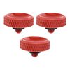 PATIKIL Camera Shutter Button, 3 Pack Soft Shutter Release Button Pure Copper Camera Button Carved Suitable for Nikon for Fujifilm for Leica DSLR/SLR Camera, Red