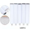 Gdrasuya10 100pcs 100ml Aluminum Empty Toothpaste Tubes, Recyclable Empty Toothpaste Tube with Needle Cap