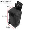 LayLax Compact Dump Pouch, Black, Foldable, Roll-Up, Lightweight, Belt Clip, Drop Prevention, Patch Base