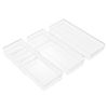 Sorbus Clear Drawer Organizer Set for Kitchen Storage (6-Piece)