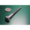 Galvanized Hex Head Lag Screw 1/4" Threads x 3.00" Length, 100 pcs