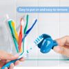 Waenerec Toothbrush Cover Cap Toothbrush Coverings Clips Portable Toothbrush Protector Toothbrush Storage Head Cover for Bathroom Home Travel Toothbrush Case - 6 Packs
